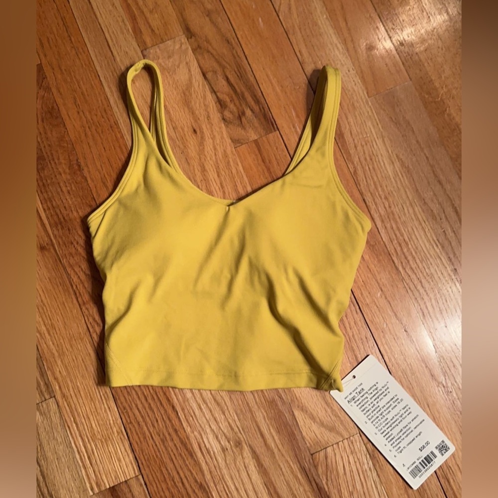 Yellow LuluLemon Align Tank